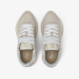 Sneaker Ally Glitter in suede e lurex