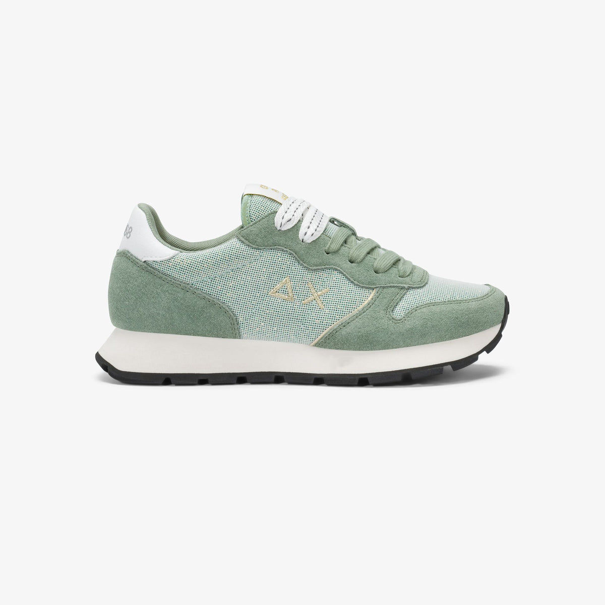 Sneaker Ally Glitter in suede e lurex